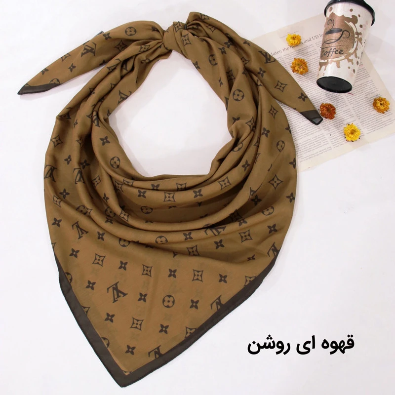 روسری زنانه مدل نخی قواره بزرگ طرح جدید ساده کد ana-2702