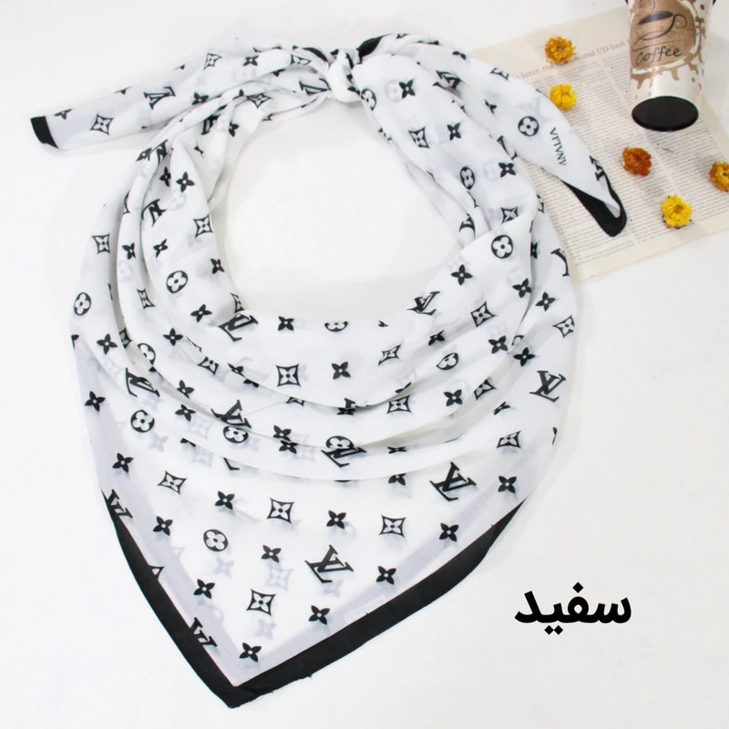 روسری زنانه مدل نخی قواره بزرگ طرح جدید ساده کد ana-2702