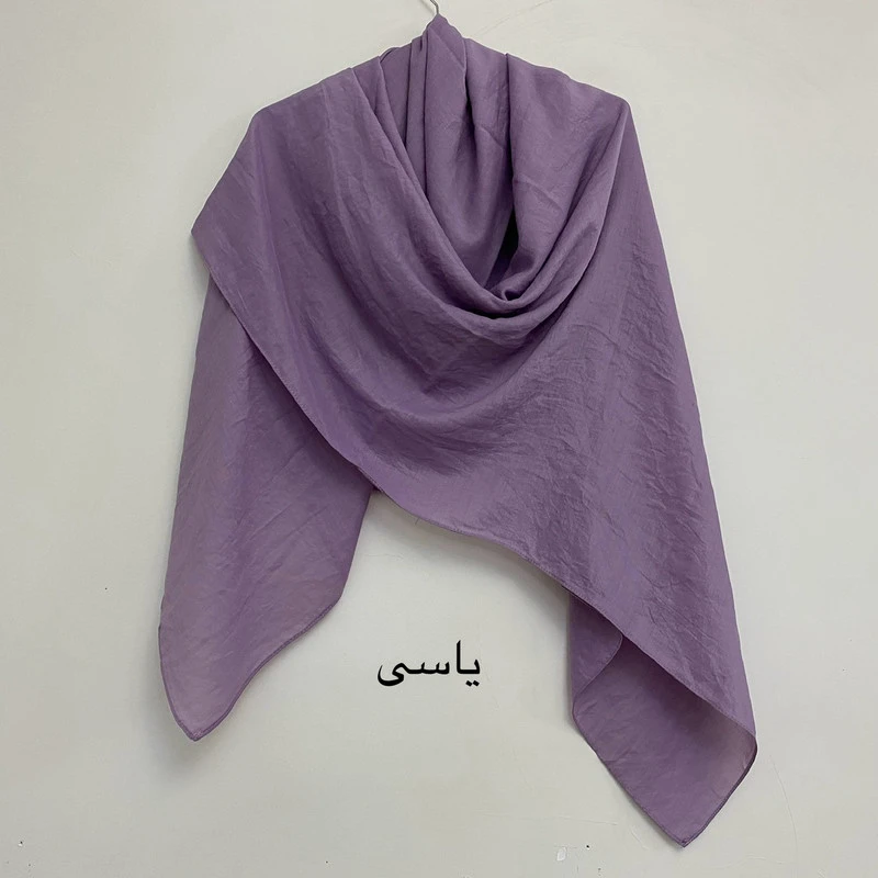 روسری زنانه مدل نخی چهارفصل قواره بزرگ دور دوخت