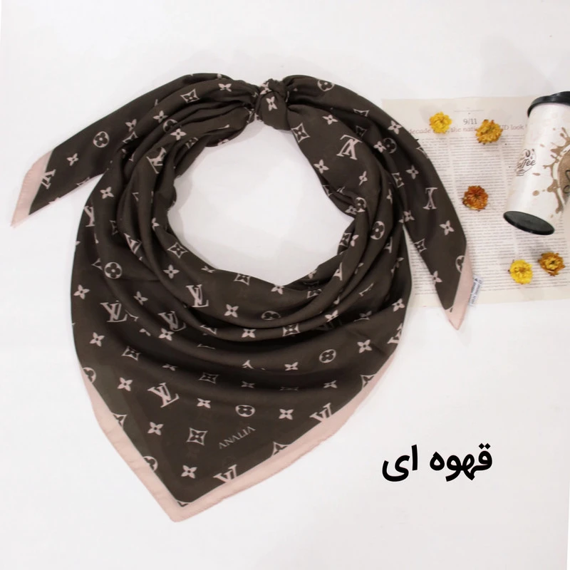 روسری زنانه مدل نخی قواره بزرگ طرح جدید ساده کد ana-2702